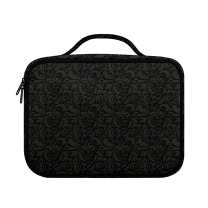 Black And Grey Western Floral Print Briefcase Bible Bag