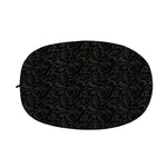 Black And Grey Western Floral Print Car Side Mirror Covers
