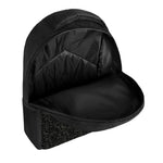 Black And Grey Western Floral Print Casual Backpack