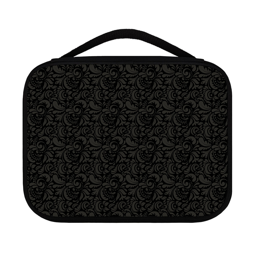 Black And Grey Western Floral Print Classic Bible Case