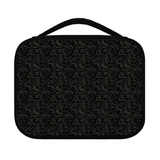 Black And Grey Western Floral Print Classic Bible Case