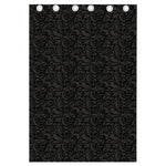 Black And Grey Western Floral Print Curtain