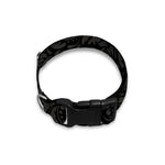 Black And Grey Western Floral Print Dog Collar