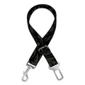 Black And Grey Western Floral Print Dog Seat Belt