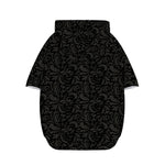 Black And Grey Western Floral Print Dog Zip Up Hoodie