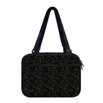 Black And Grey Western Floral Print Double Strap Bible Bag