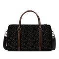 Black And Grey Western Floral Print Duffel Bag