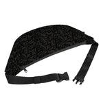Black And Grey Western Floral Print Fanny Pack