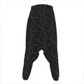 Black And Grey Western Floral Print Hammer Pants