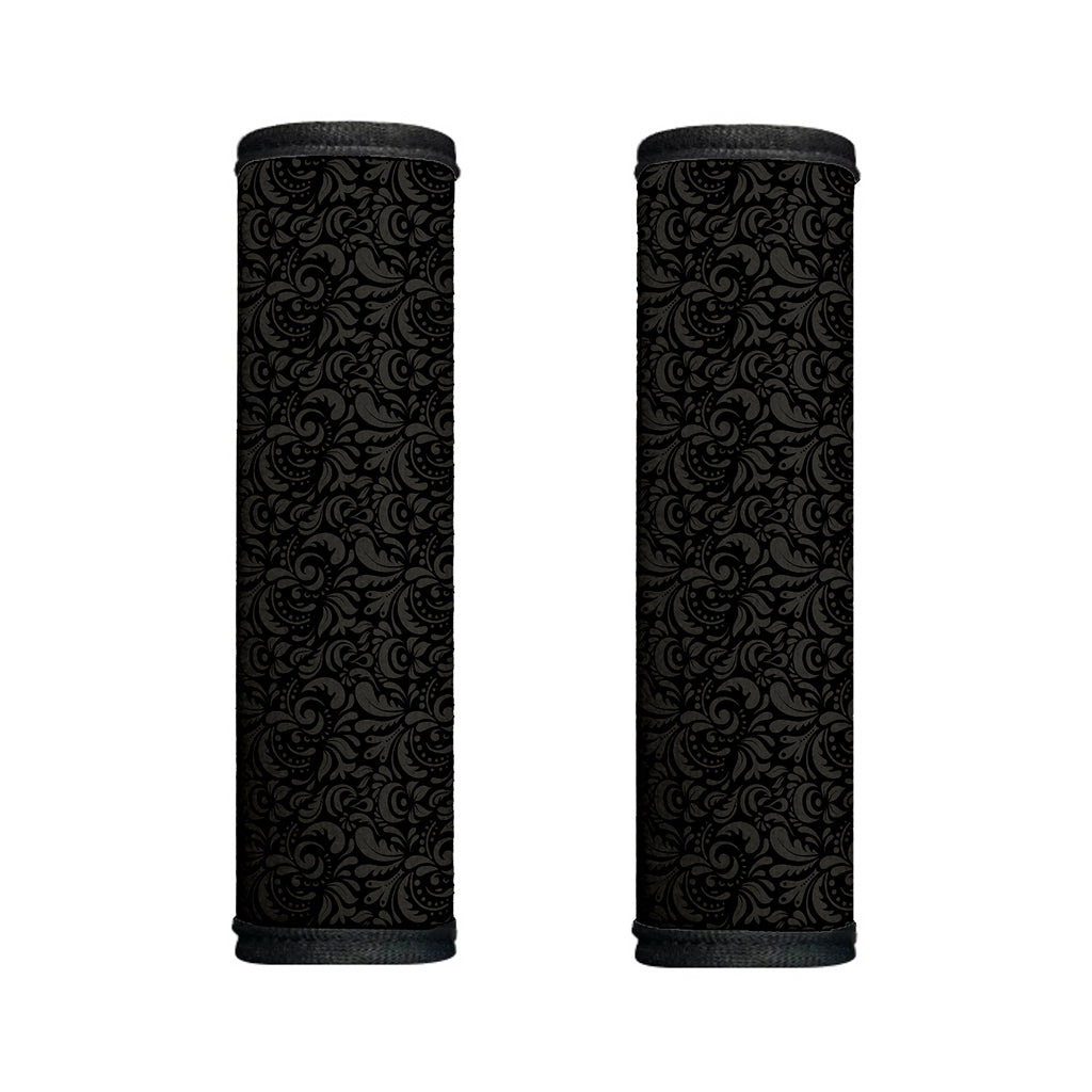 Black And Grey Western Floral Print Handle Covers