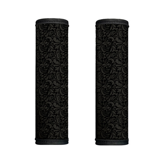 Black And Grey Western Floral Print Handle Covers