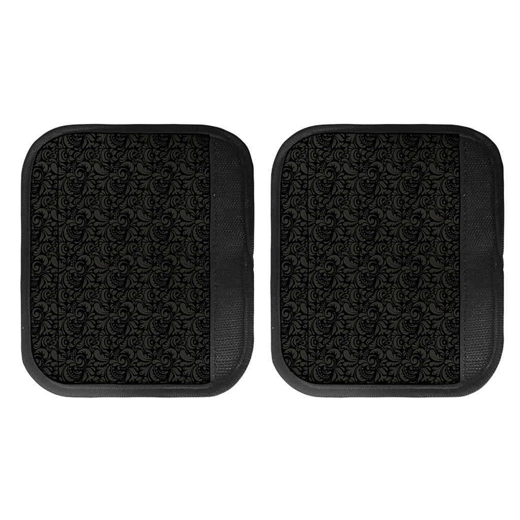 Black And Grey Western Floral Print Handle Covers