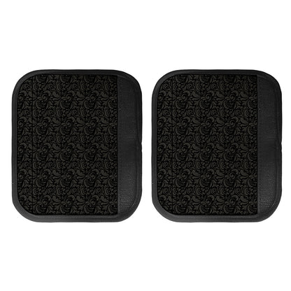Black And Grey Western Floral Print Handle Covers