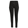 Black And Grey Western Floral Print High-Waisted Pocket Leggings