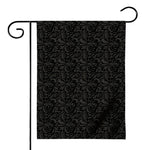 Black And Grey Western Floral Print House Flag