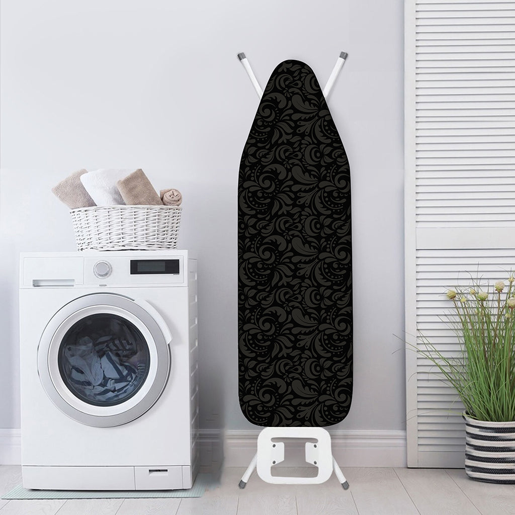 Black And Grey Western Floral Print Ironing Board Cover