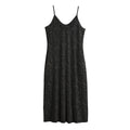 Black And Grey Western Floral Print Jersey Midi Cami Dress
