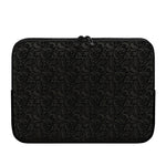 Black And Grey Western Floral Print Laptop Sleeve