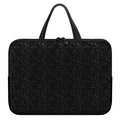 Black And Grey Western Floral Print Laptop Sleeve With Handle