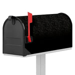 Black And Grey Western Floral Print Mailbox Cover