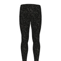 Black And Grey Western Floral Print Men's Leggings