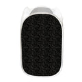 Black And Grey Western Floral Print Mesh Laundry Hamper