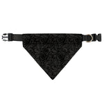 Black And Grey Western Floral Print Over The Collar Dog Bandana