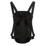 Black And Grey Western Floral Print Pet Carrier Backpack