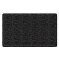 Black And Grey Western Floral Print Polyester Doormat