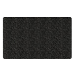 Black And Grey Western Floral Print Polyester Doormat