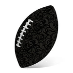 Black And Grey Western Floral Print Rugby Ball
