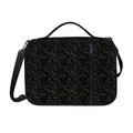 Black And Grey Western Floral Print Shoulder Strap Bible Bag