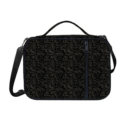 Black And Grey Western Floral Print Shoulder Strap Bible Bag