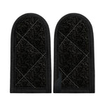 Black And Grey Western Floral Print Skillet Handle Cover