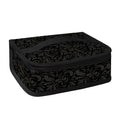 Black And Grey Western Floral Print Small Lunch Bag