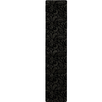 Black And Grey Western Floral Print Table Runner