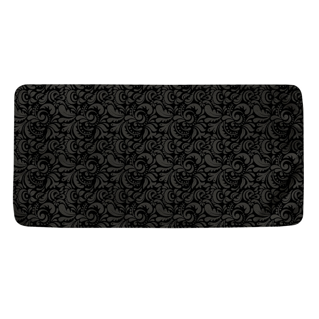 Black And Grey Western Floral Print Towel