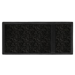 Black And Grey Western Floral Print Trifold Wallet