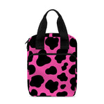 Black And Hot Pink Cow Print Bible Tote Bag