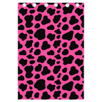 Black And Hot Pink Cow Print Curtain