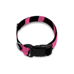 Black And Hot Pink Cow Print Dog Collar