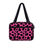 Black And Hot Pink Cow Print Double Strap Bible Bag