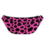 Black And Hot Pink Cow Print Fanny Pack