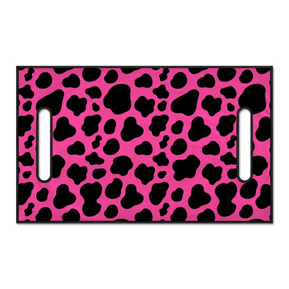 Black And Hot Pink Cow Print Golf Cart Seat Cover