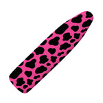 Black And Hot Pink Cow Print Ironing Board Cover