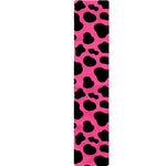 Black And Hot Pink Cow Print Table Runner