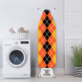 Black And Orange Argyle Pattern Print Ironing Board Cover