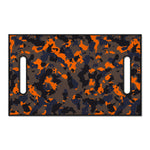 Black And Orange Camouflage Print Golf Cart Seat Cover