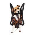 Black And Orange Camouflage Print Pet Carrier Backpack