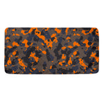 Black And Orange Camouflage Print Towel